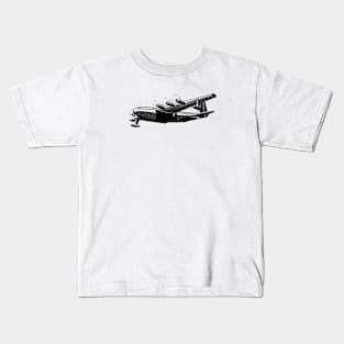 Large Flying Boat Kids T-Shirt